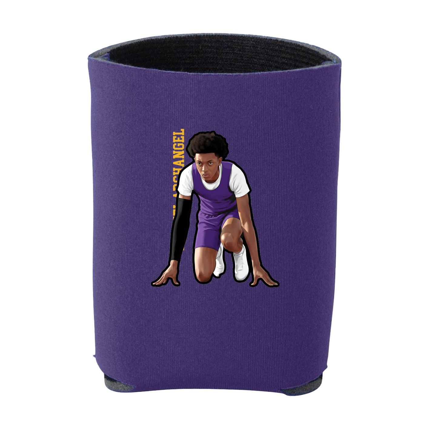 Can Holder — Name Vertical in Purple