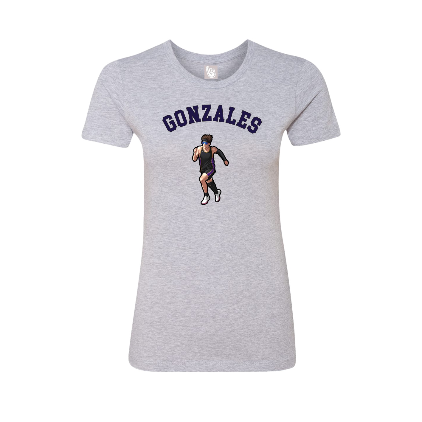 Fitted Women's Tee — Shirsey Arch in Grey
