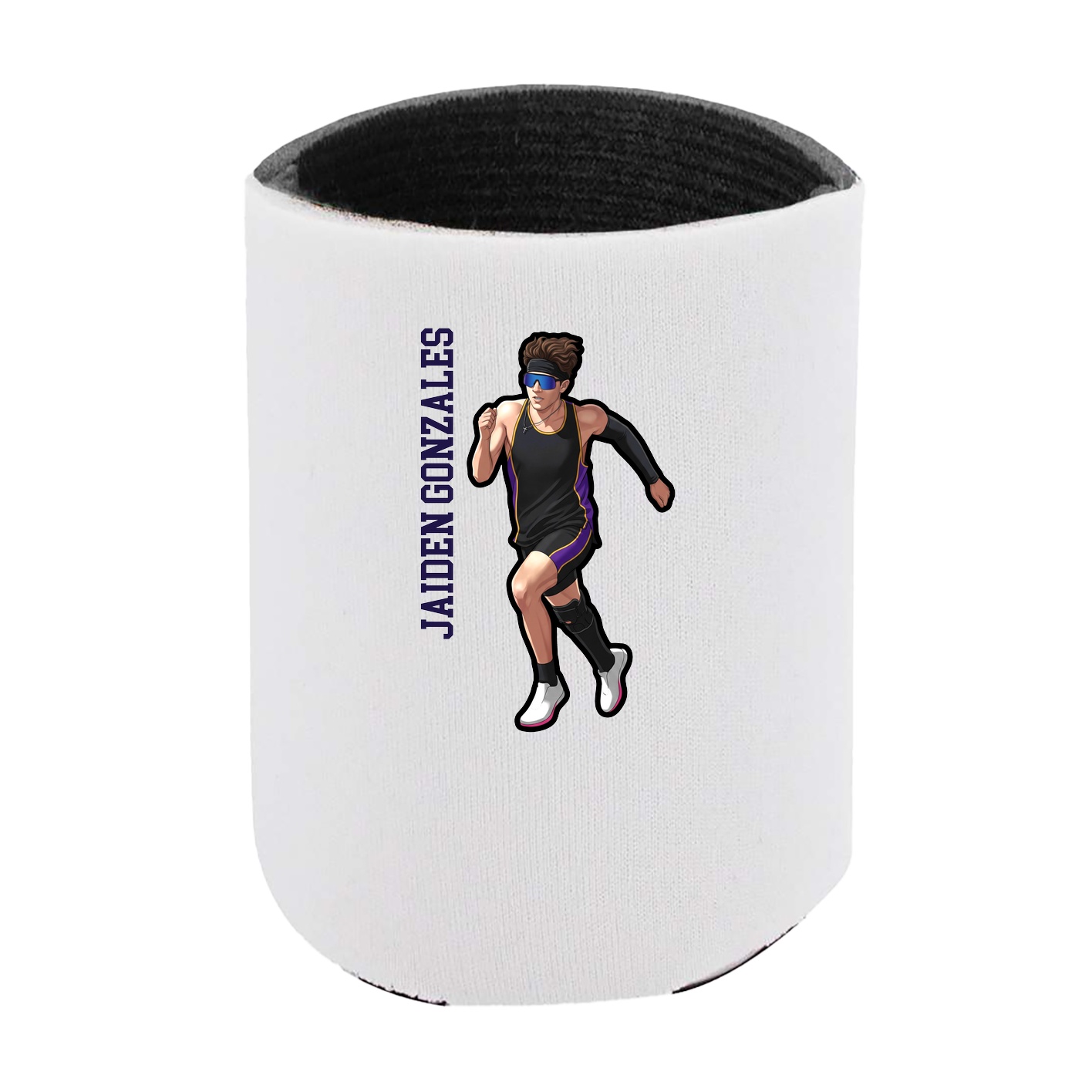 Can Holder — Name Vertical in White