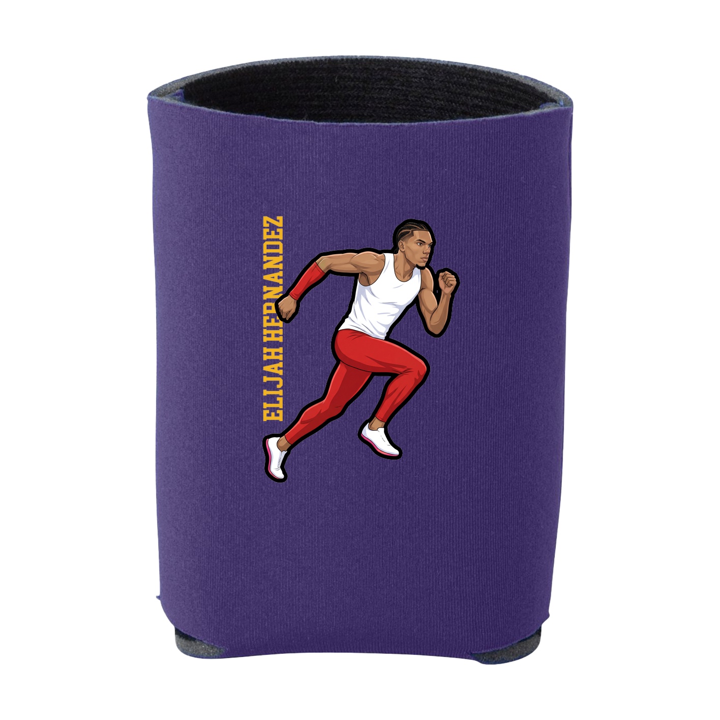 Can Holder — Name Vertical in Purple