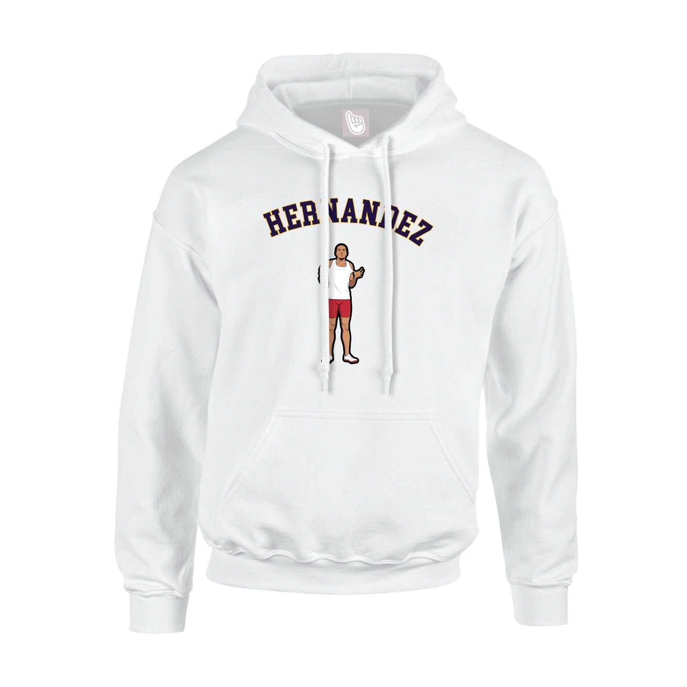 Hoodie — Shirsey Arch in White