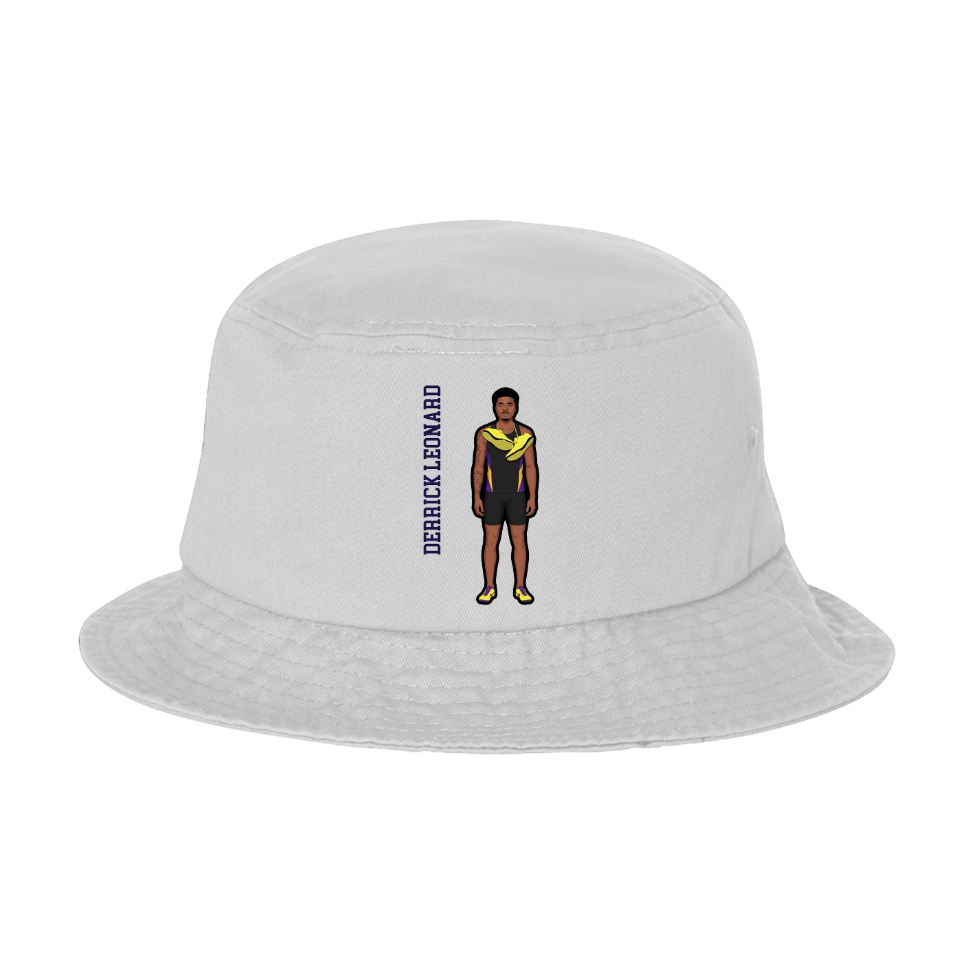 Bucket Cap — Name Vertical in White