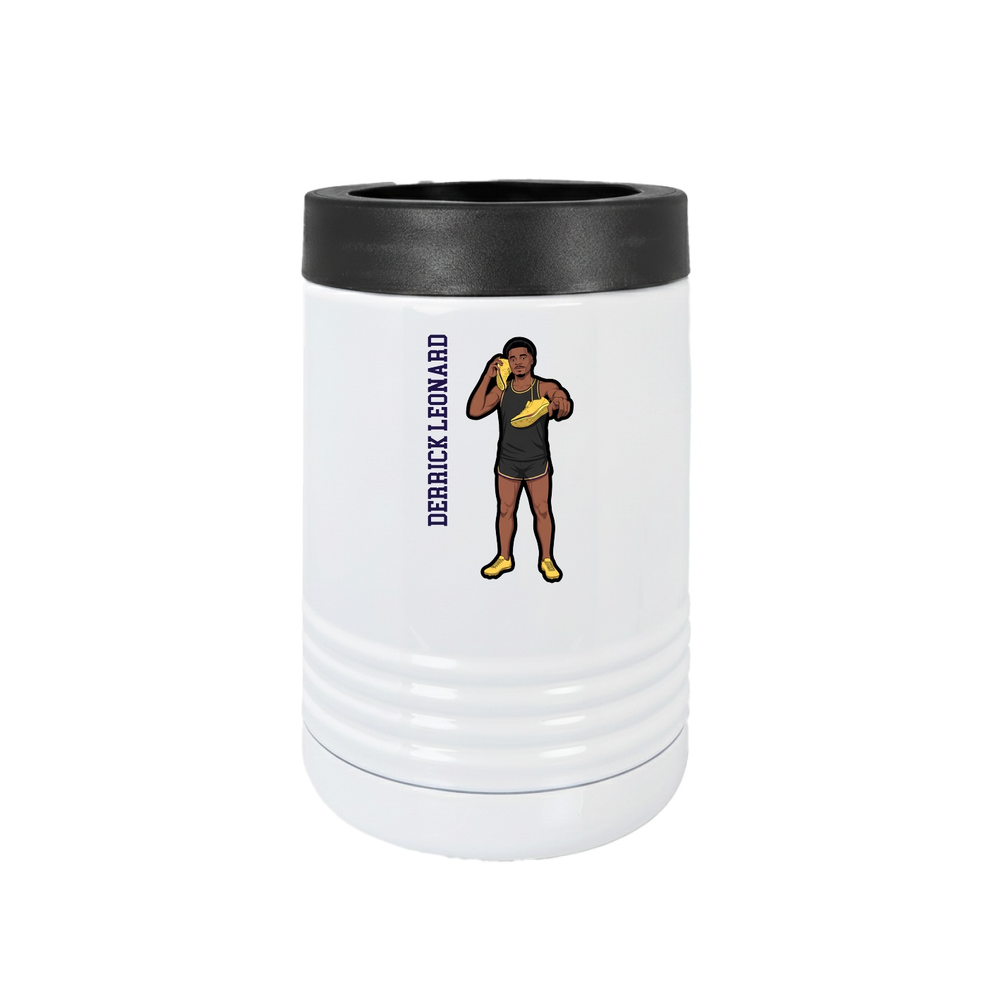 Beverage Holder — Name Vertical in White