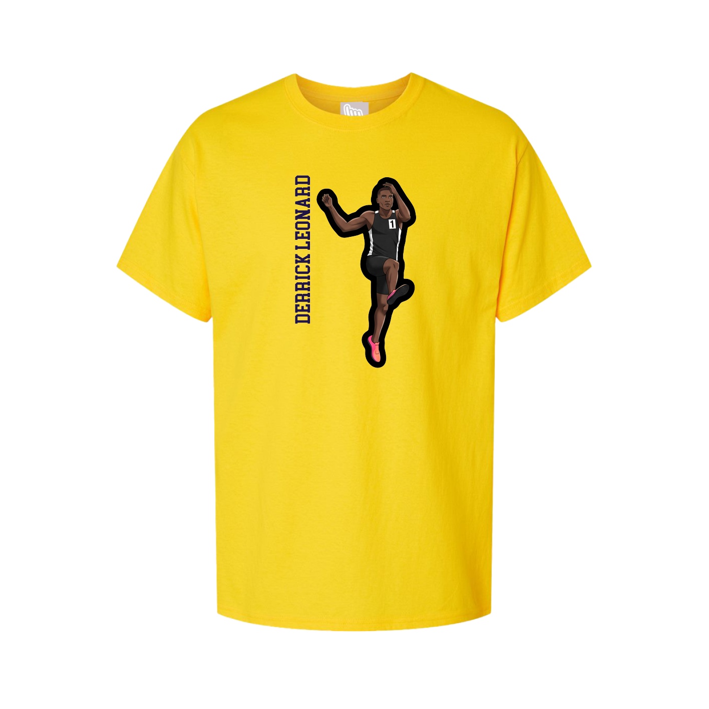 Tee — Name Vertical in Gold