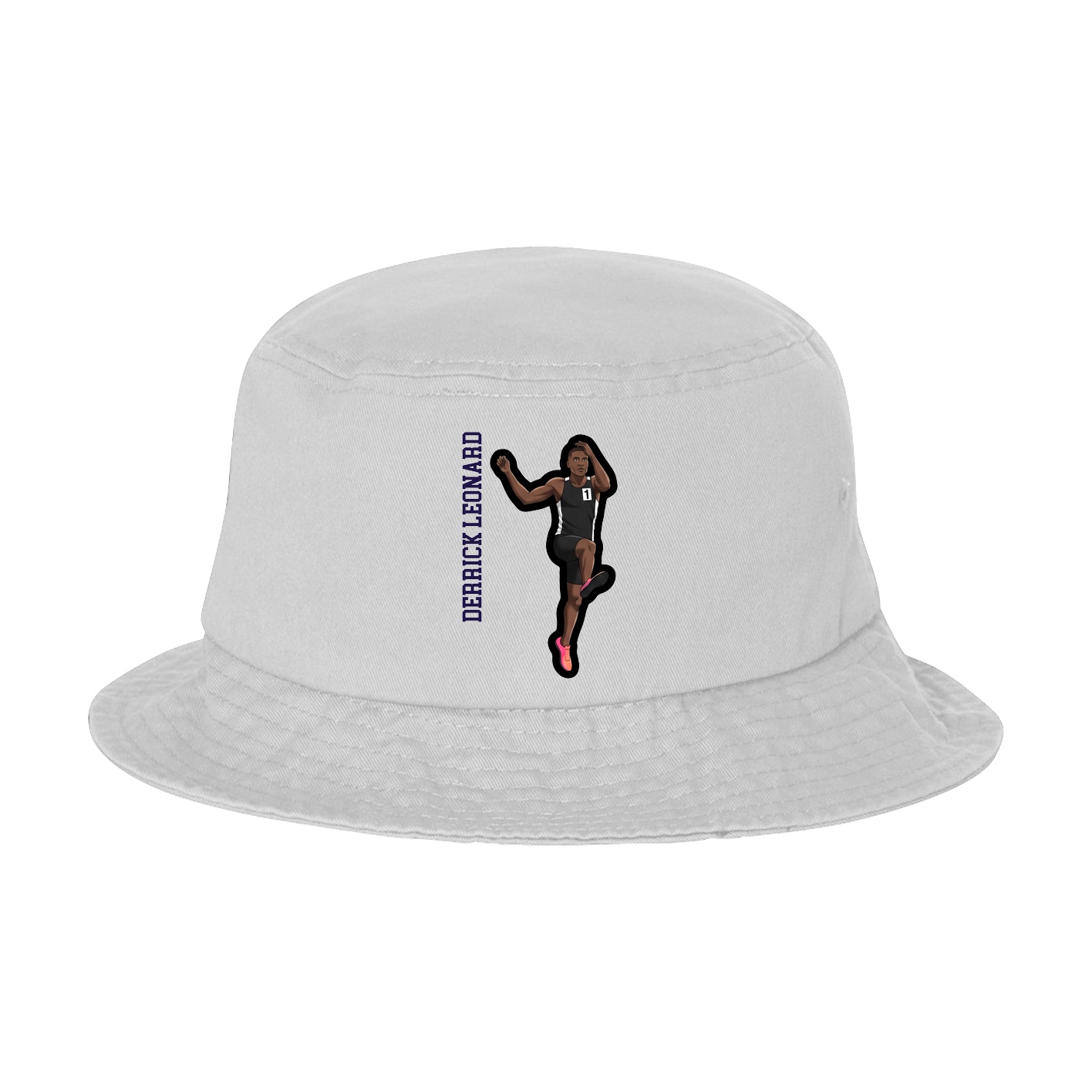 Bucket Cap — Name Vertical in White