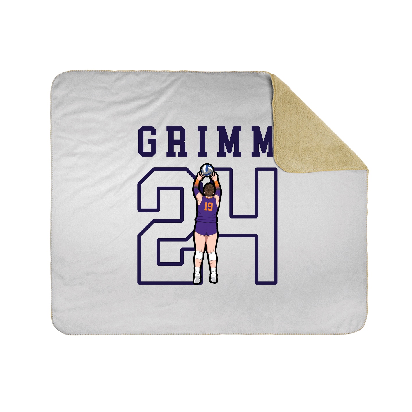 Throw Blanket — Shirsey in White
