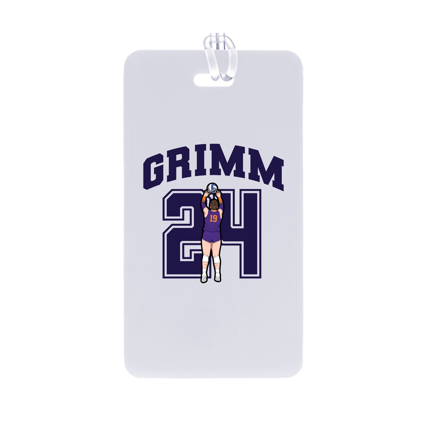 Bag Tag — Number in Classic
