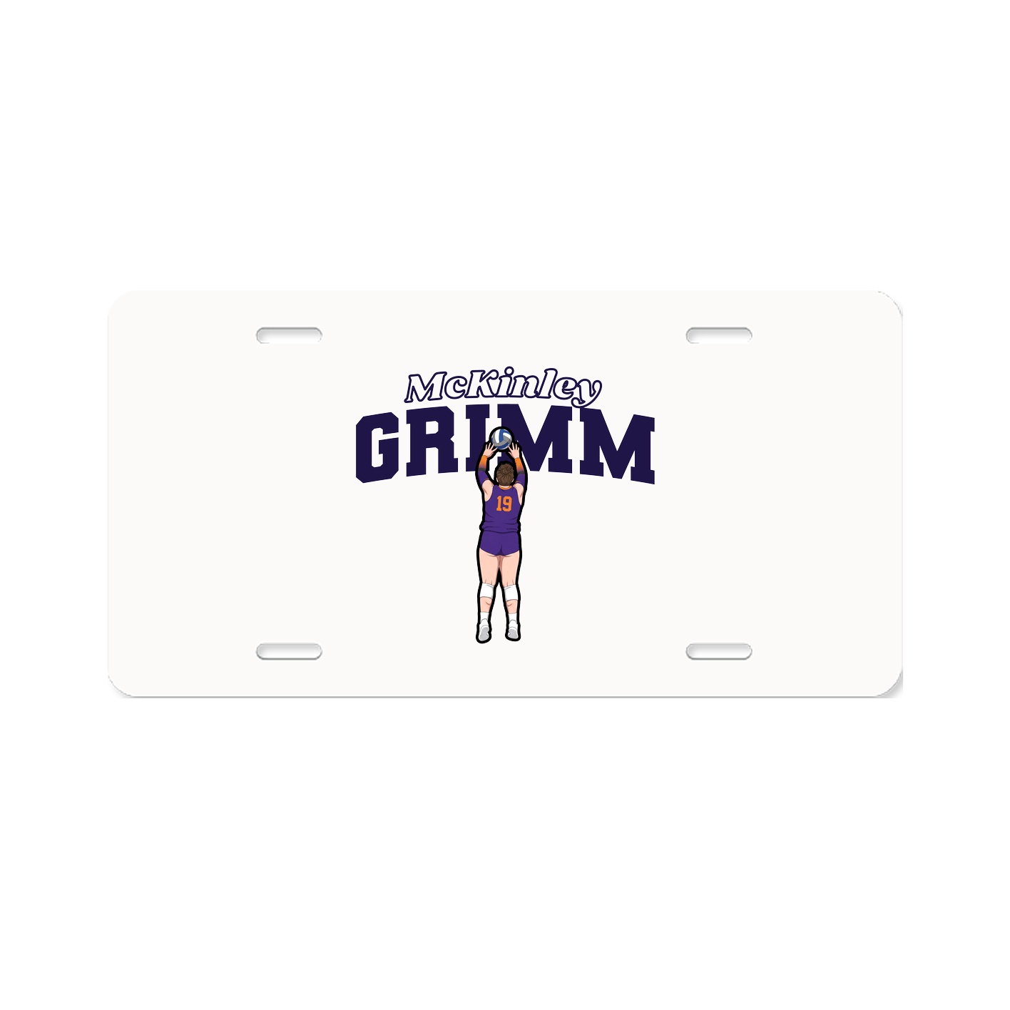 License Plate — Name Arch in Classic