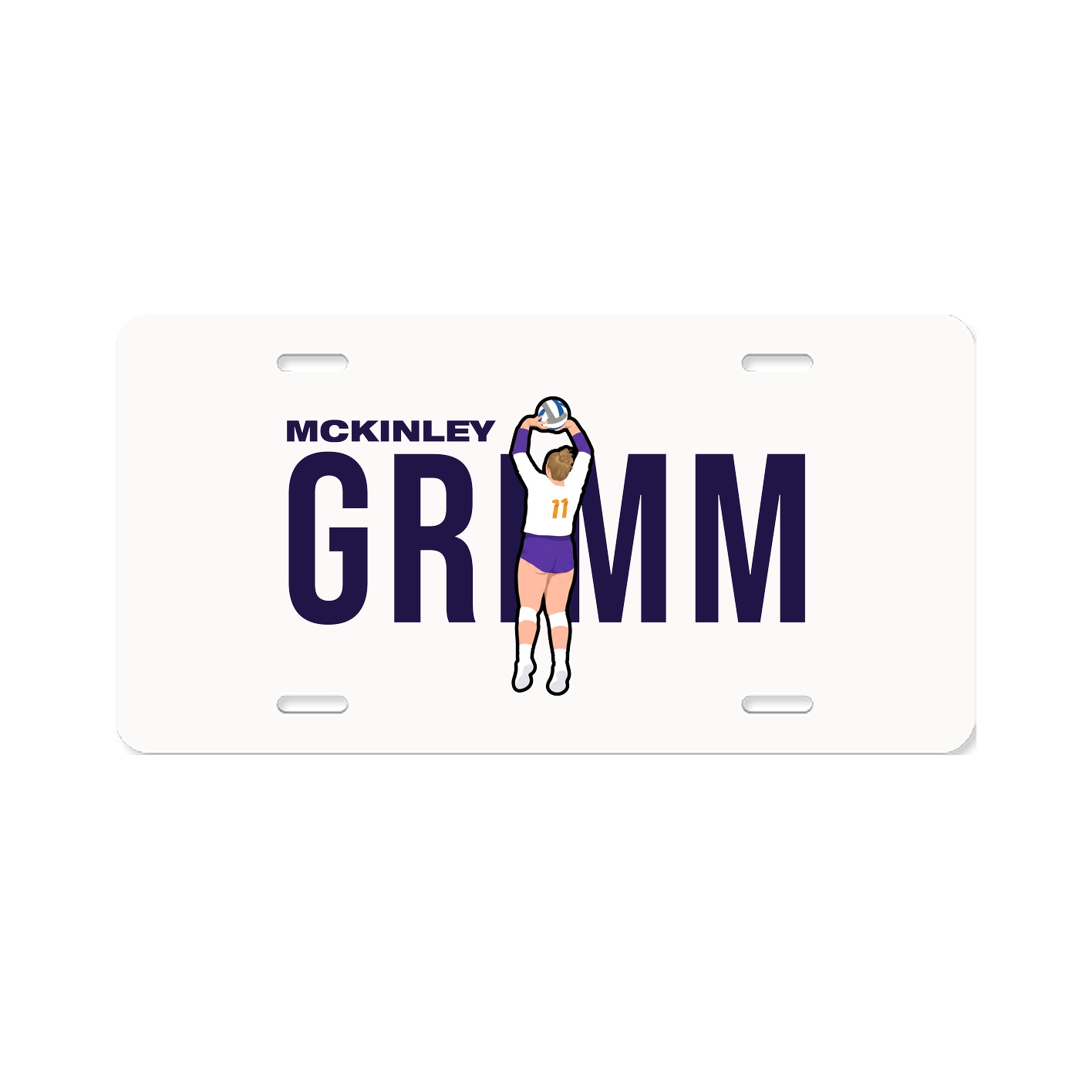 License Plate — Player Name in Classic