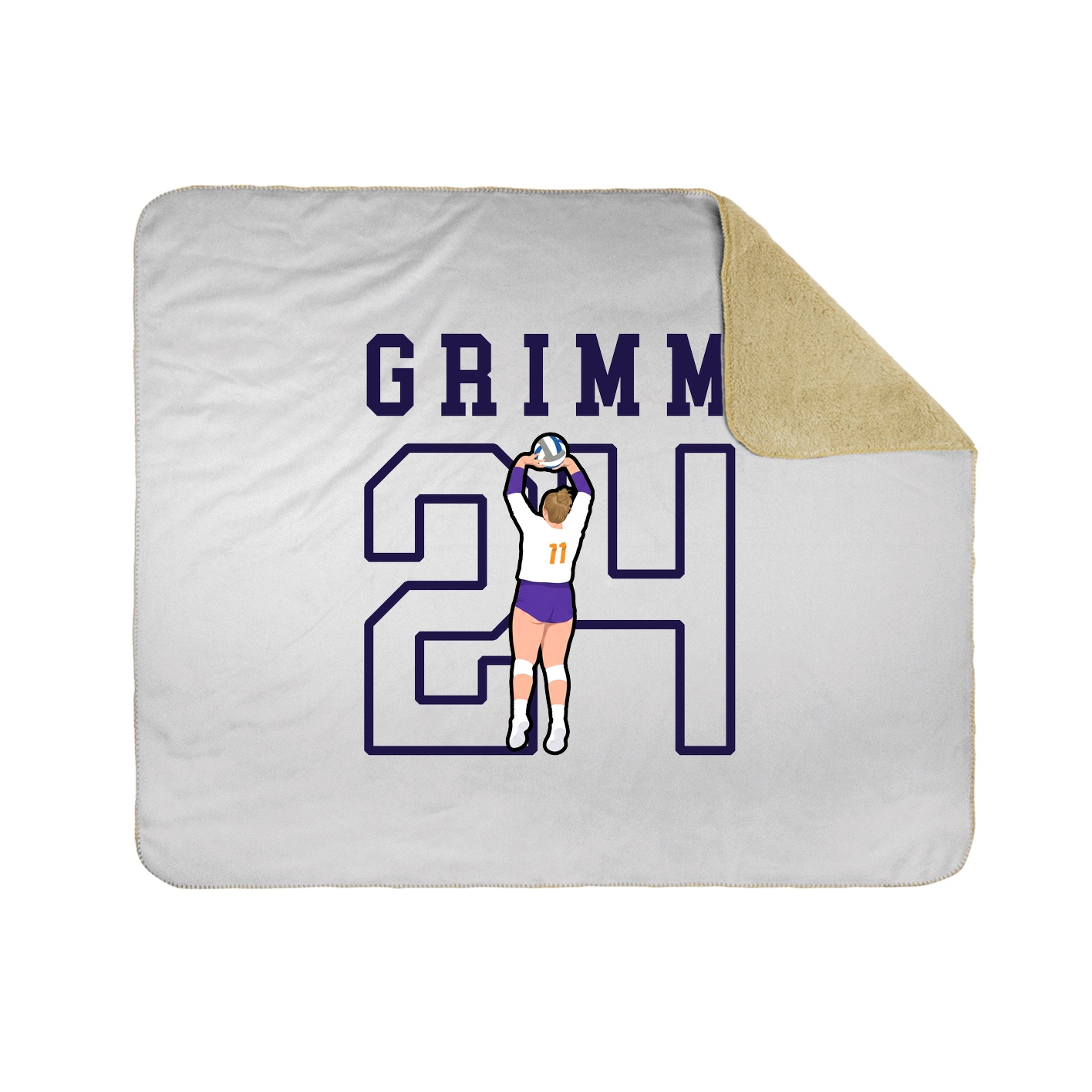 Throw Blanket — Shirsey in White