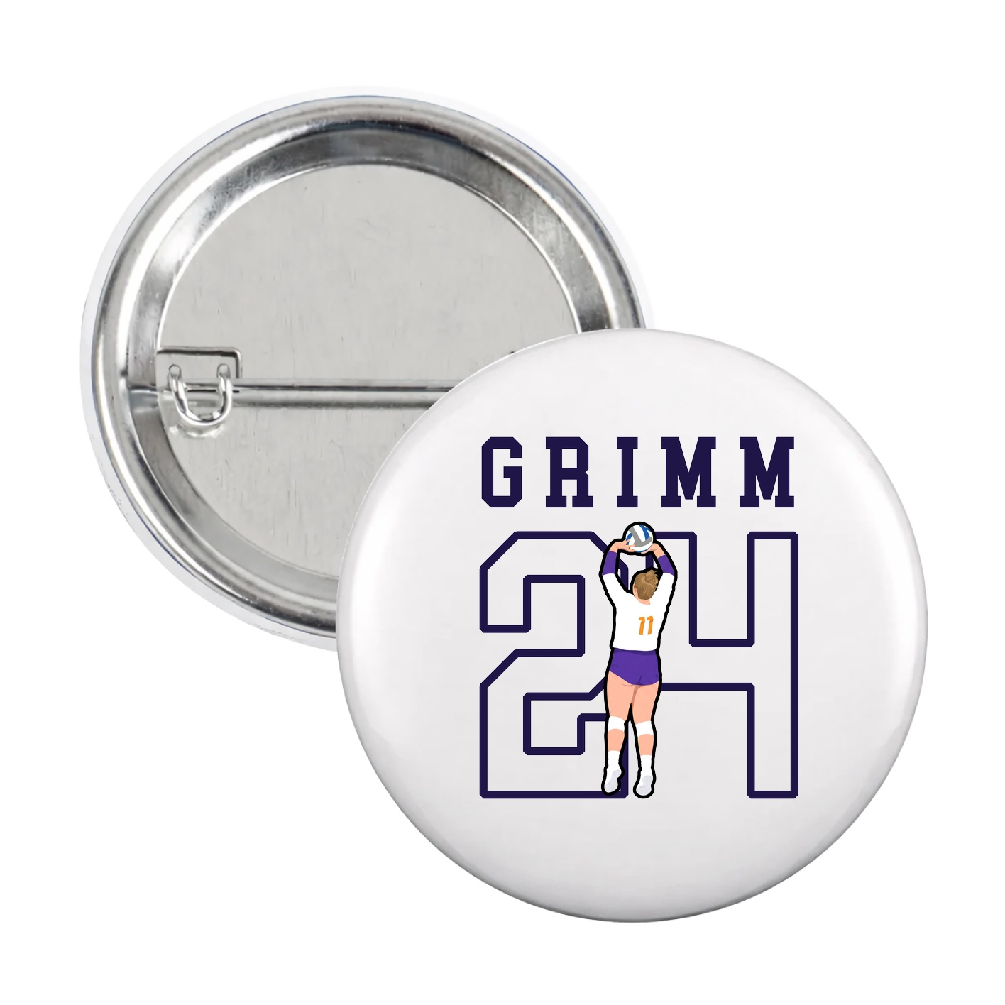 Game Day Button — Shirsey in White