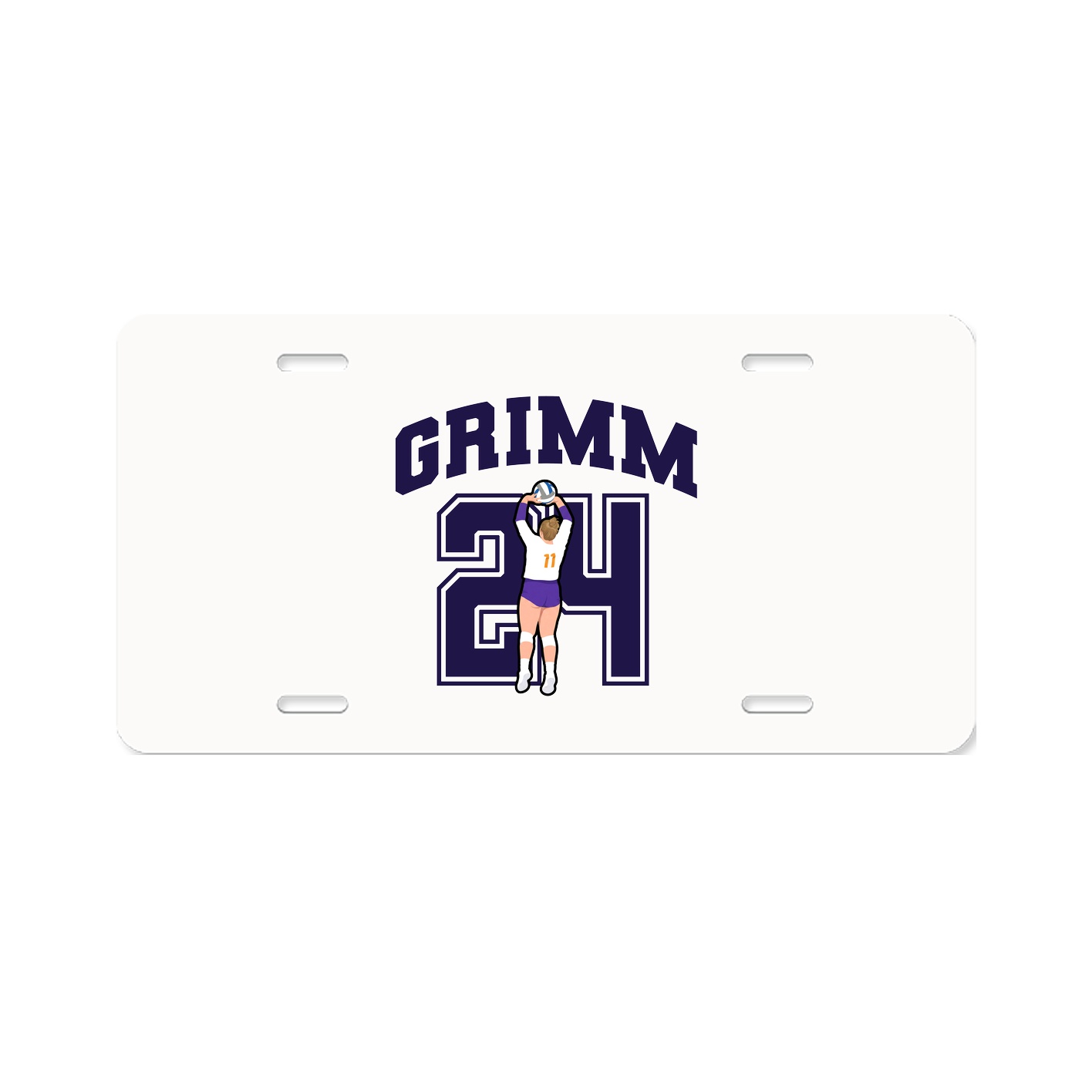 License Plate — Number in Classic