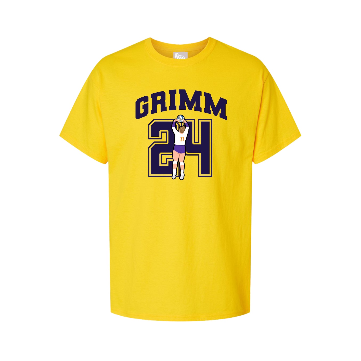 Youth Tee — Number in Gold