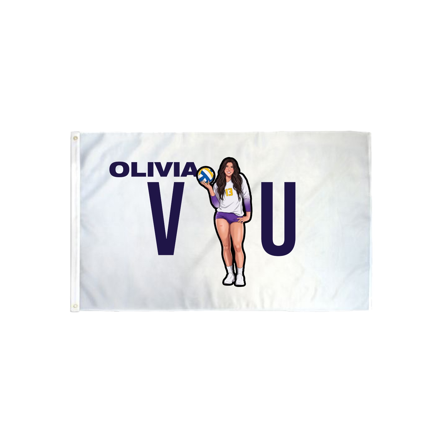 3x5 Flag — Player Name in Classic