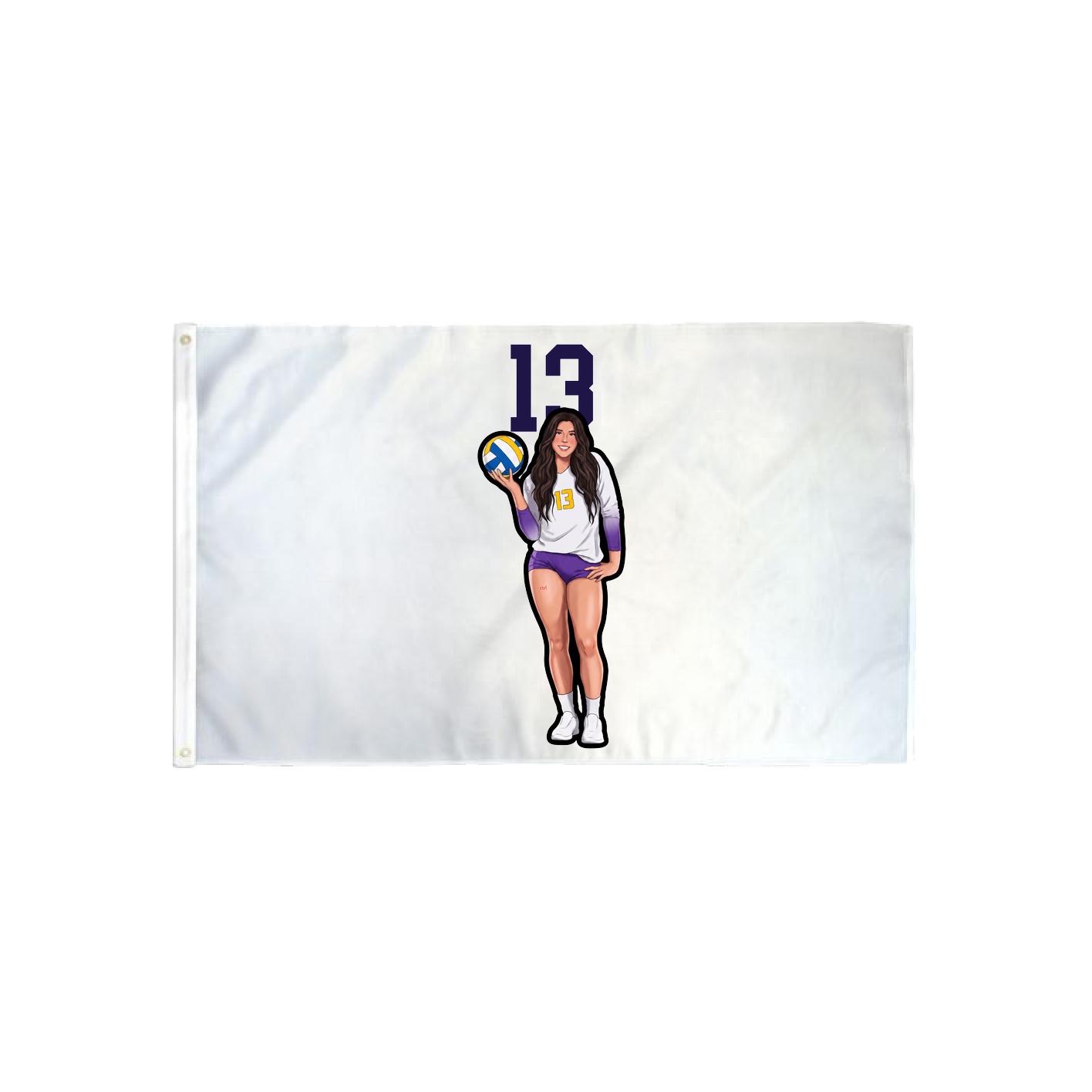 3x5 Flag — Number Top in Classic