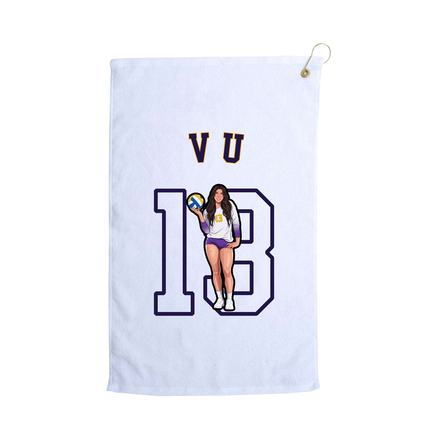 Golf Towel — Shirsey Arch in White