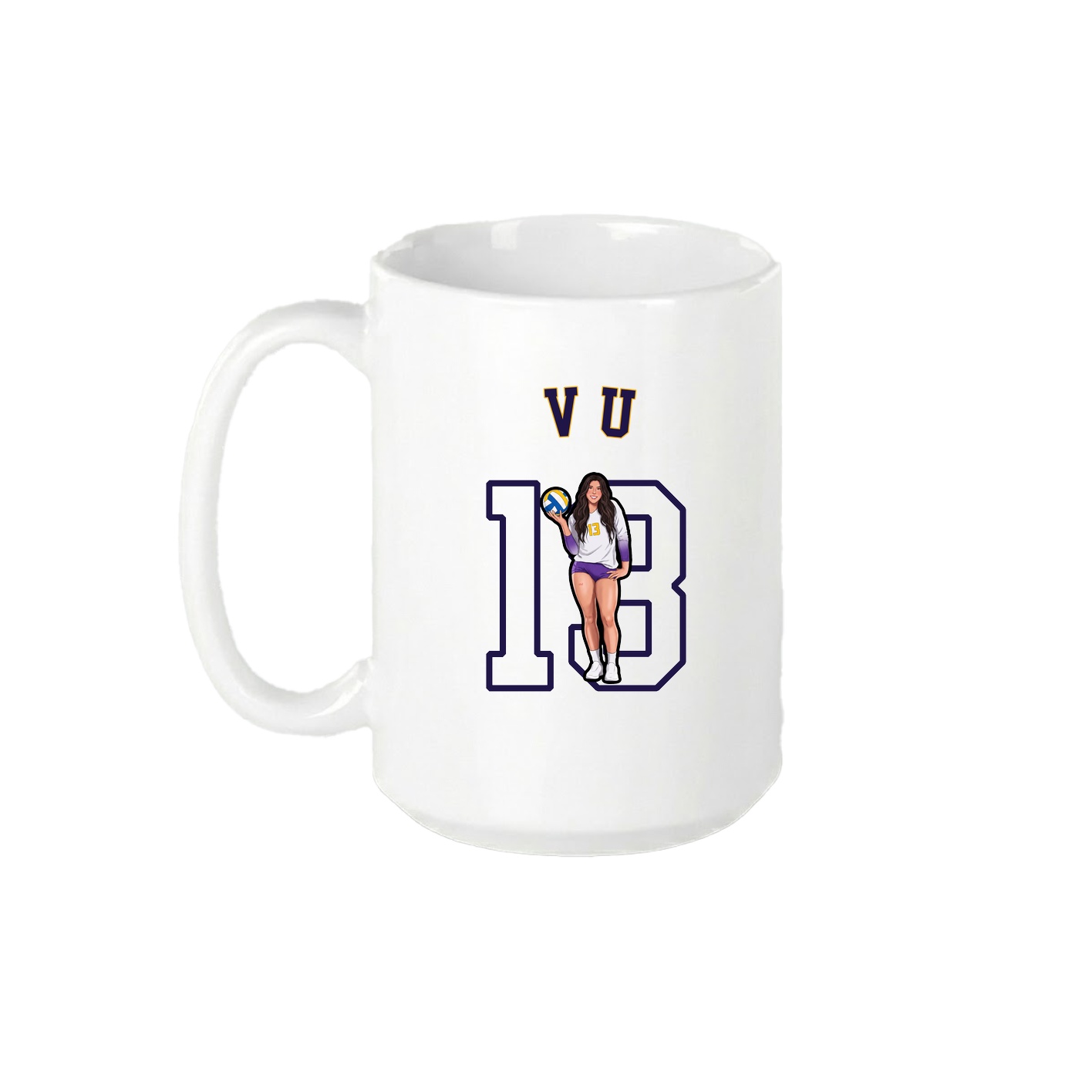 15oz Coffee Mug — Shirsey Arch in White