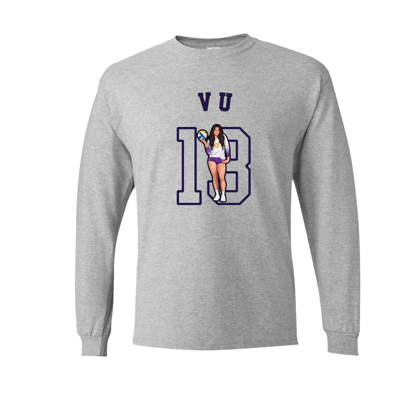 Long Sleeve Tee — Shirsey Arch in Grey