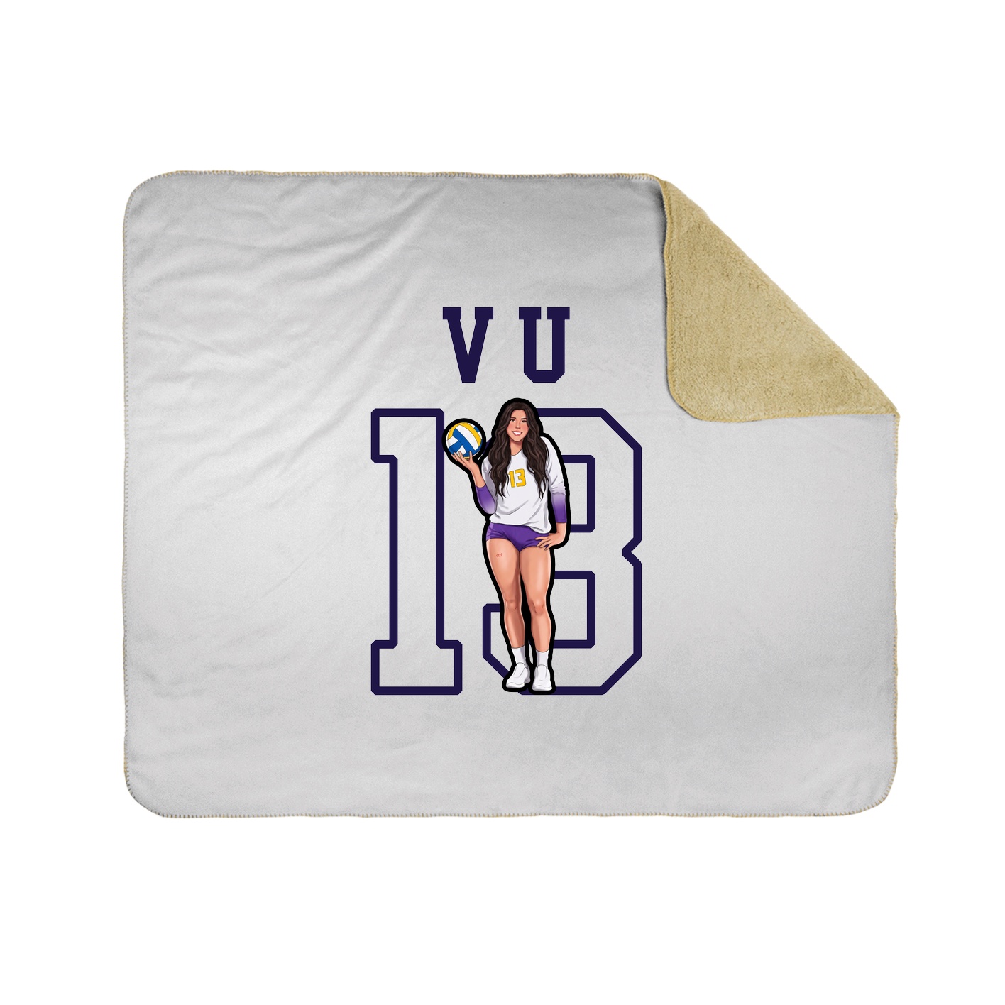 Throw Blanket — Shirsey in White