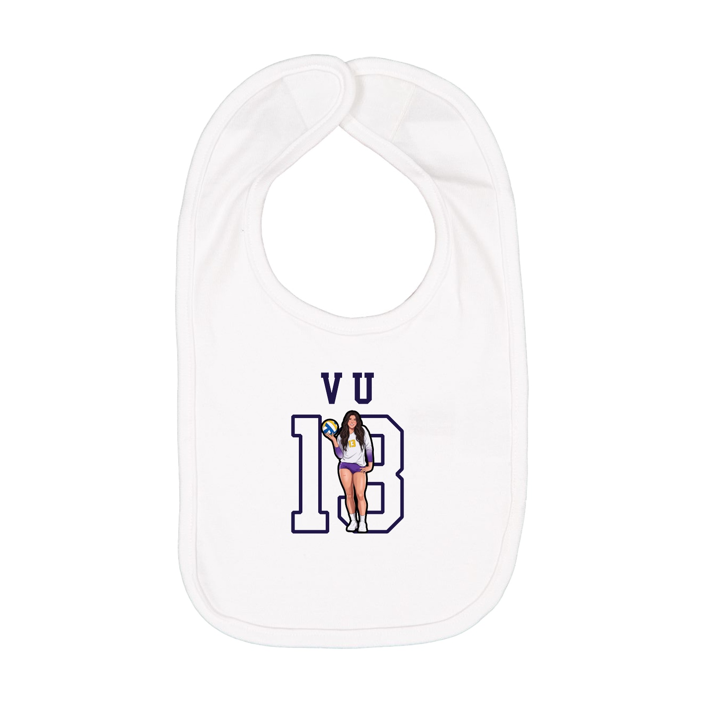 Infant Bib — Shirsey in White
