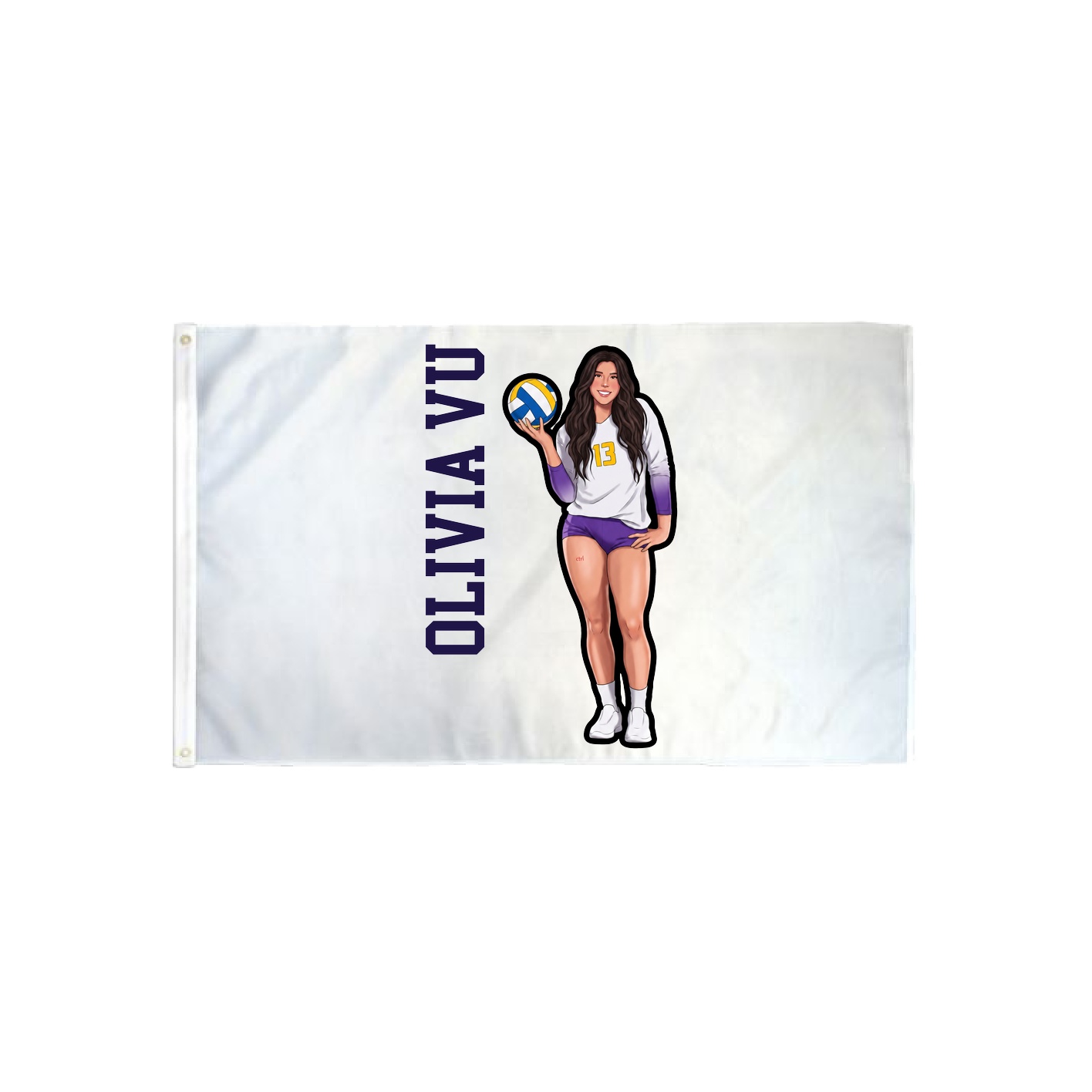 3x5 Flag — Name Vertical in Classic