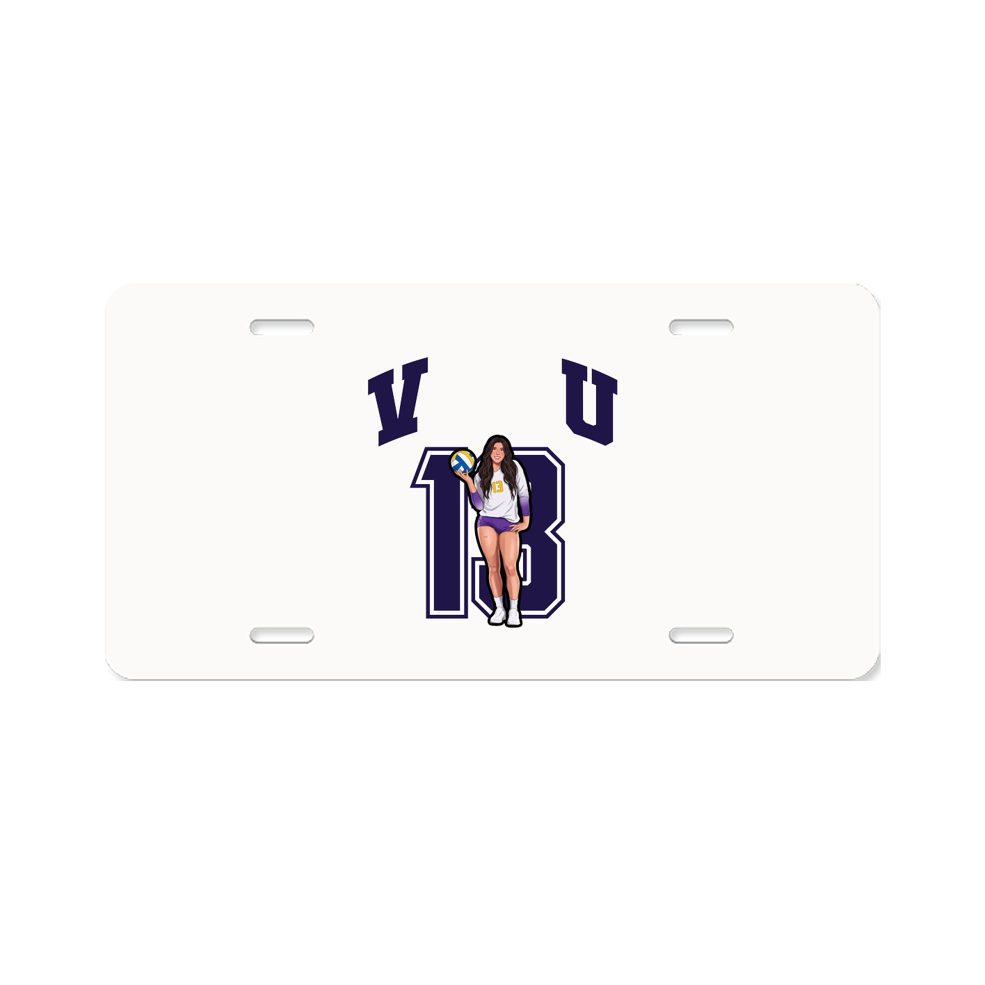 License Plate — Number in Classic