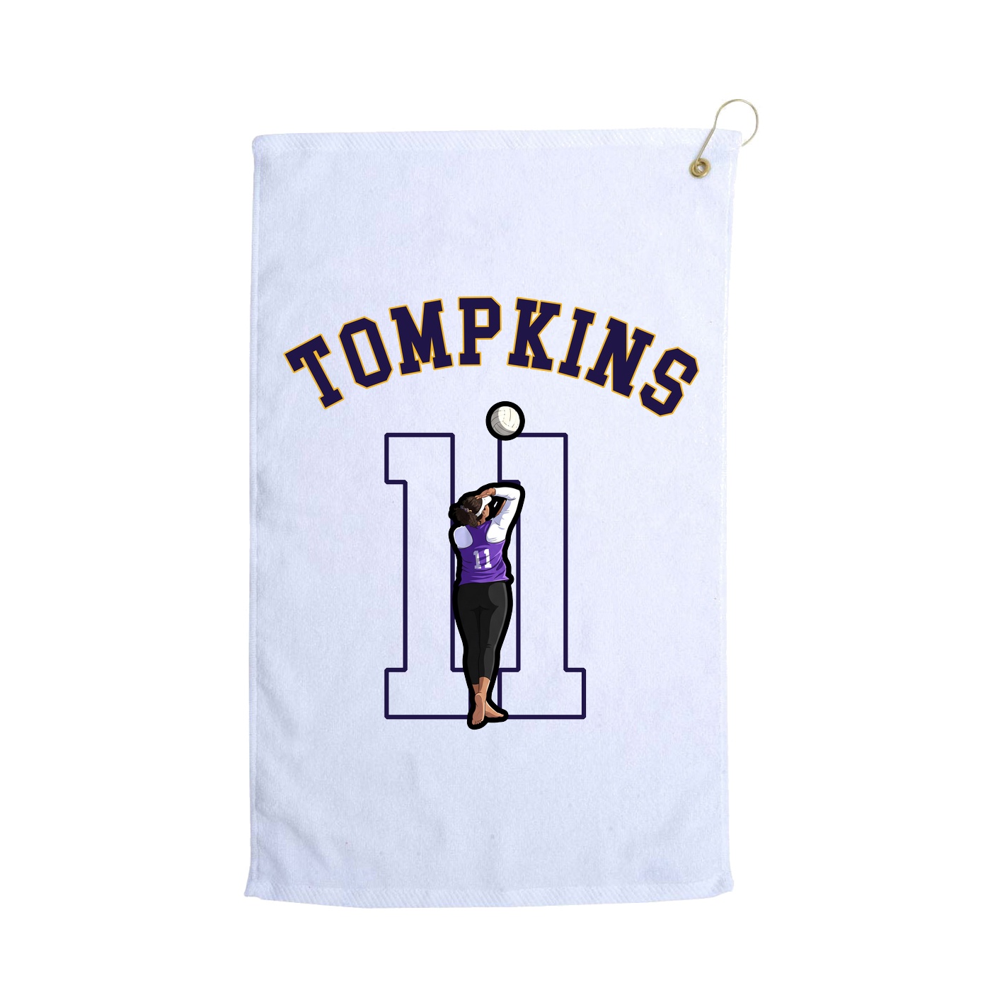 Golf Towel — Shirsey Arch in White