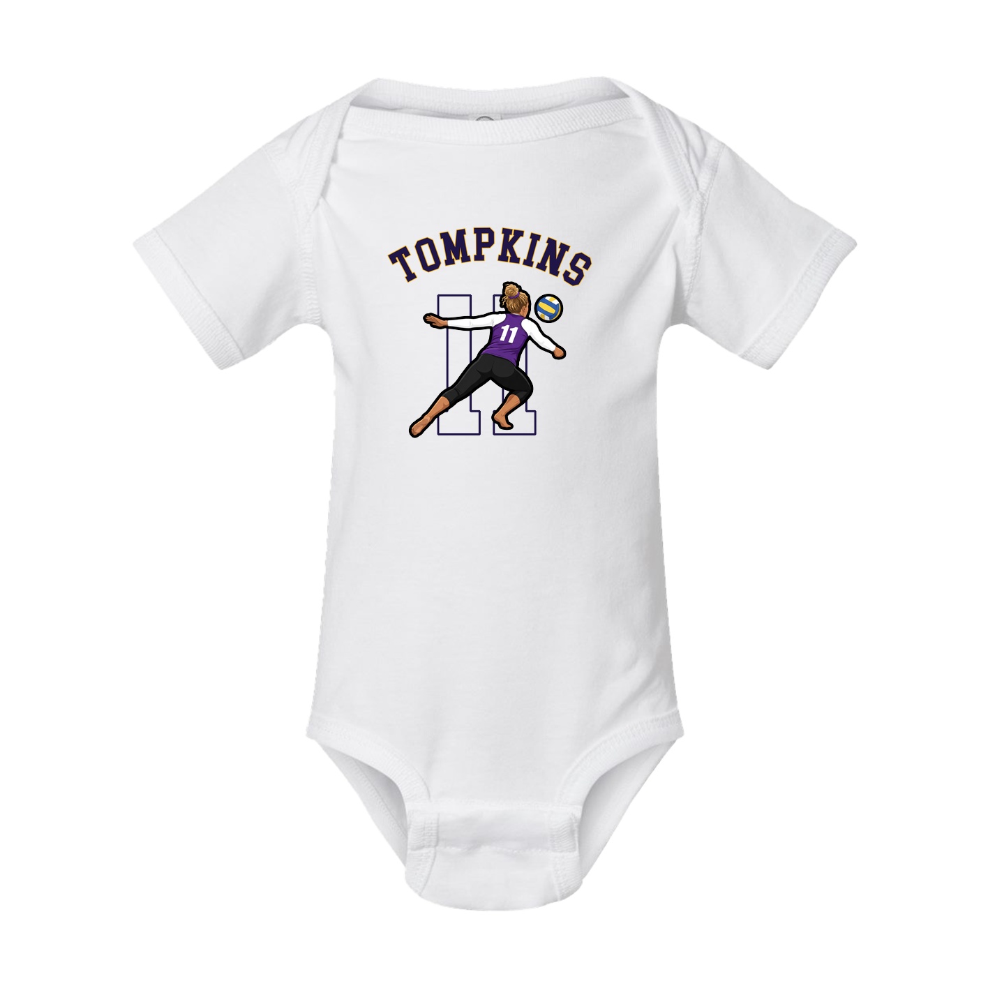 Baby Onesie — Shirsey Arch in White