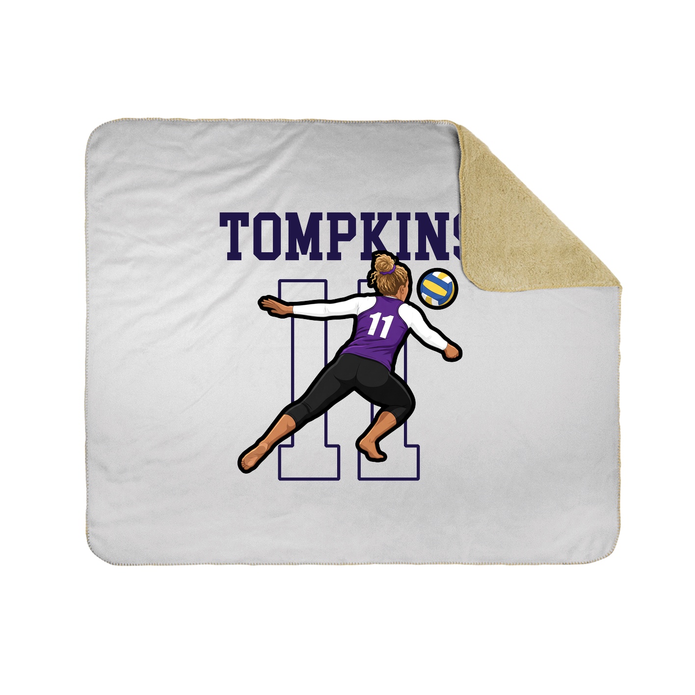 Throw Blanket — Shirsey in White