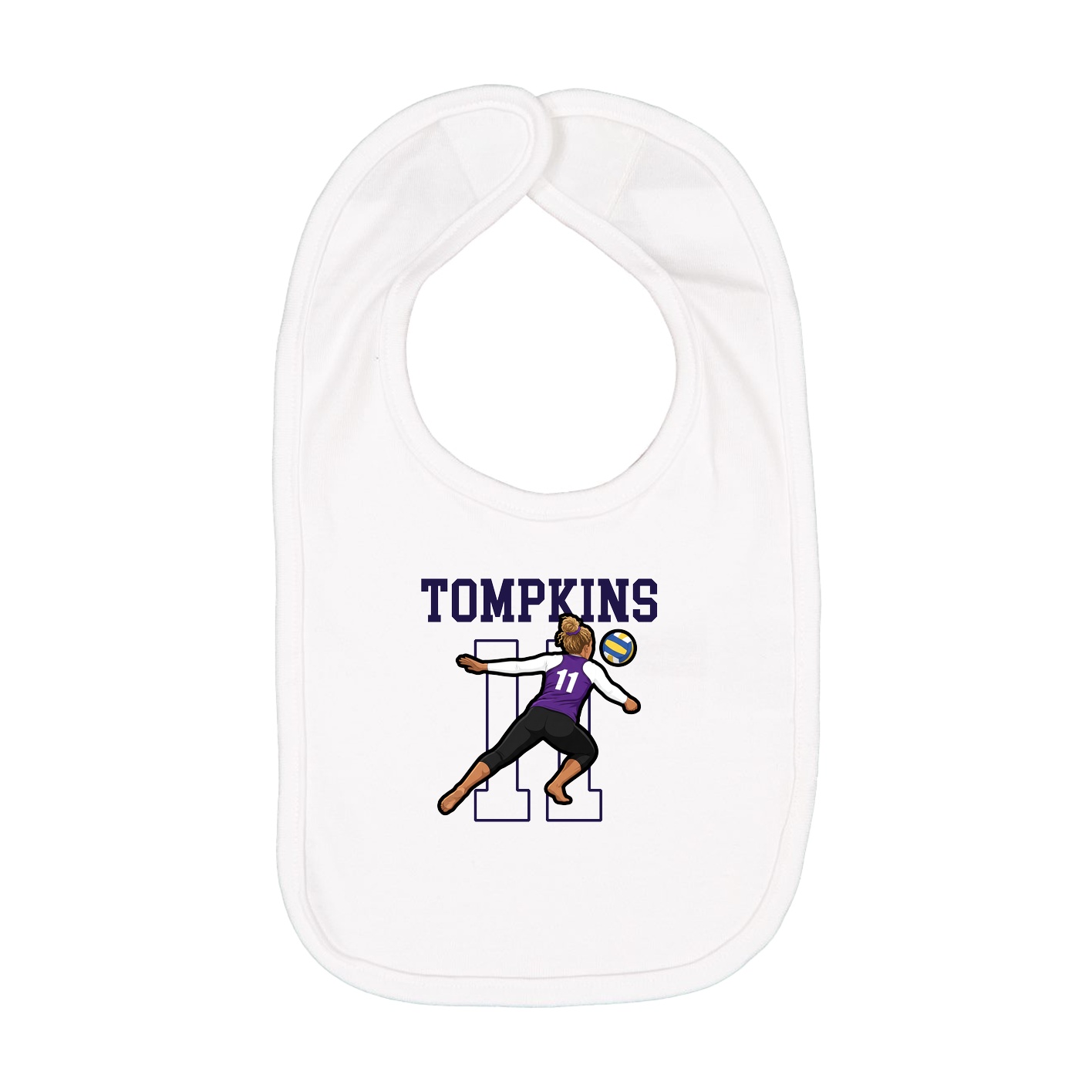 Infant Bib — Shirsey in White
