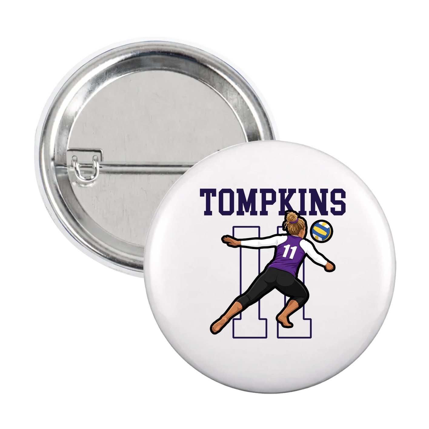 Game Day Button — Shirsey in White