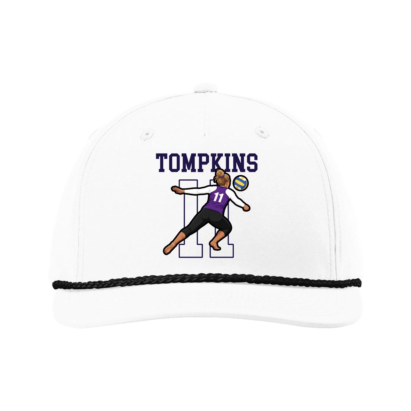 Five-Panel Classic Rope Cap — Shirsey in White