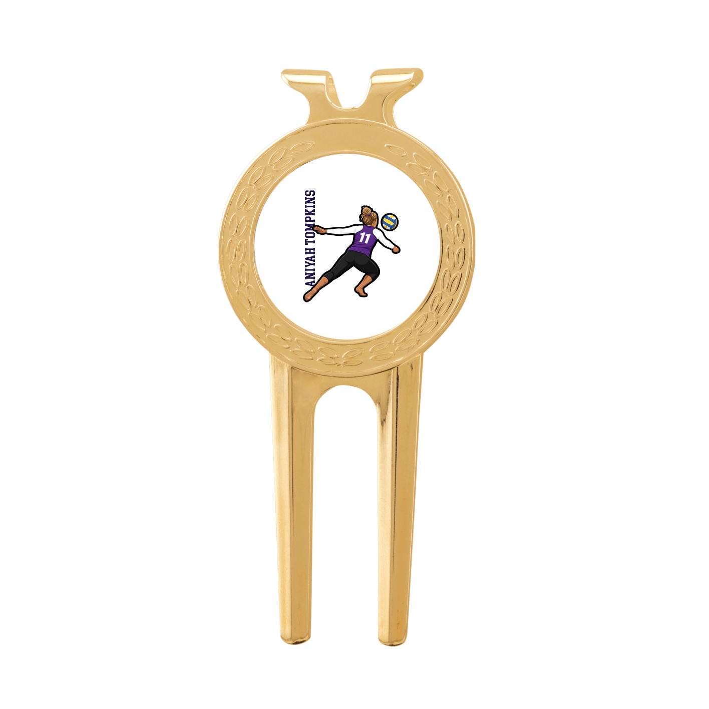 Divot Tool with Ball Marker — Name Vertical in Classic