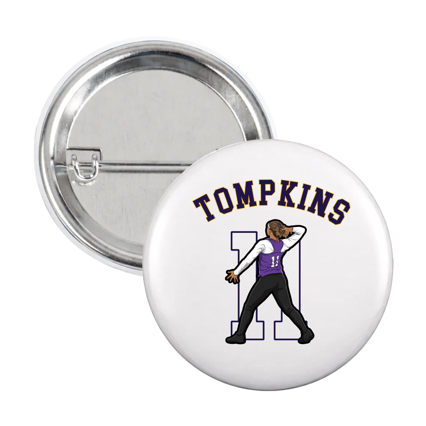 Game Day Button — Shirsey Arch in White