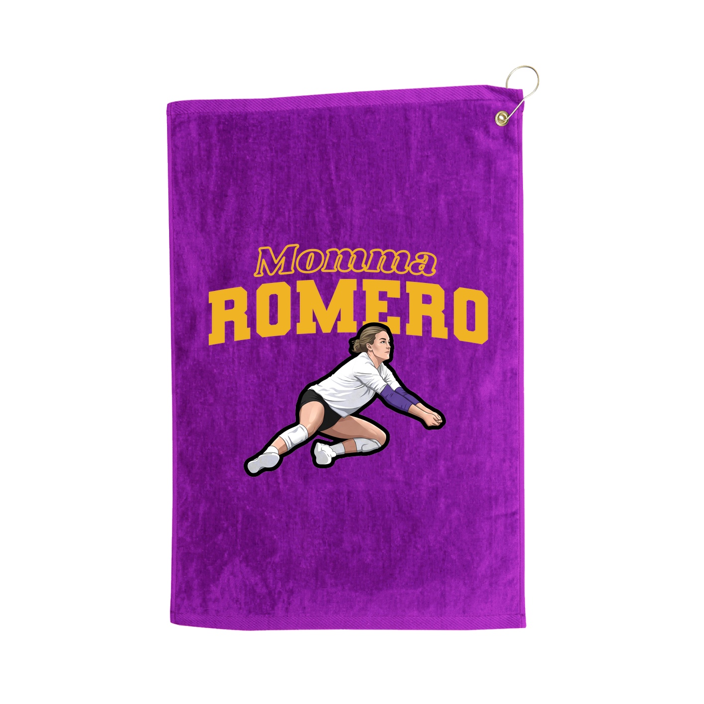 Golf Towel — Mothers Day Block in Purple