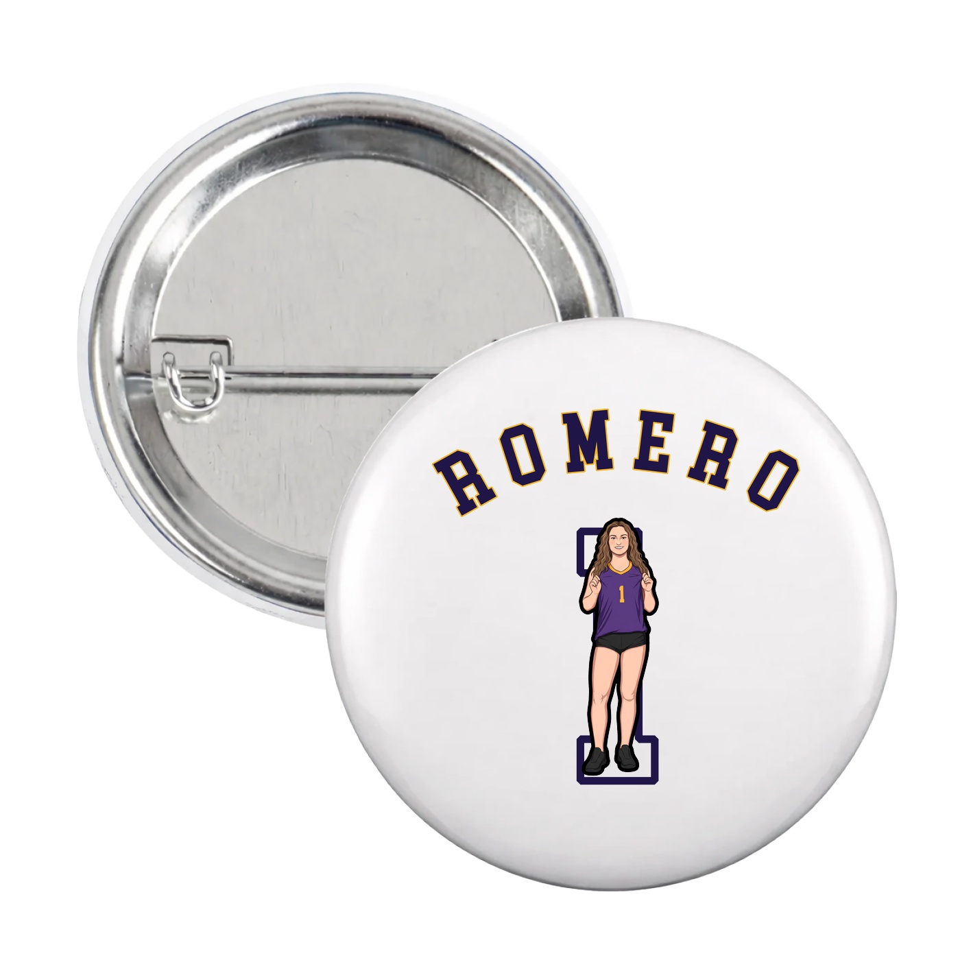 Game Day Button — Shirsey Arch in White