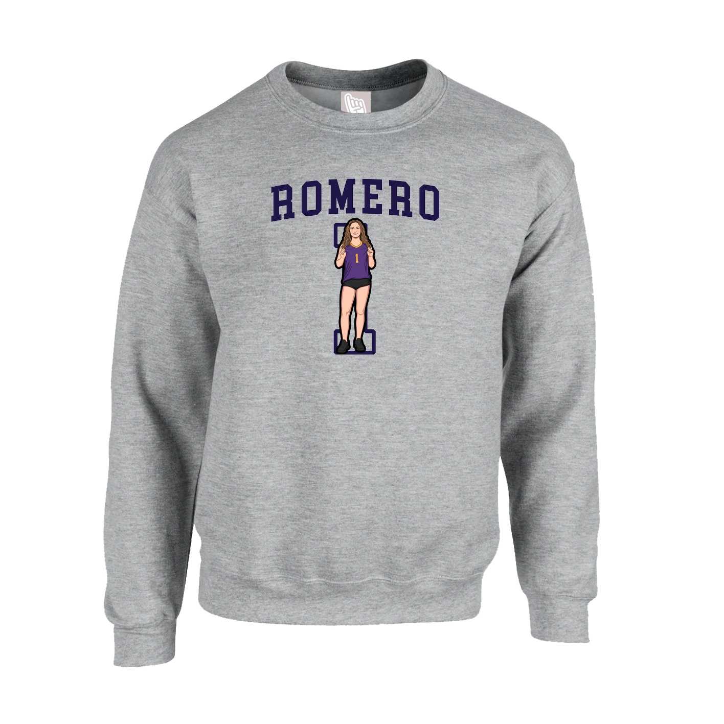 Fleece Crew — Shirsey in Grey