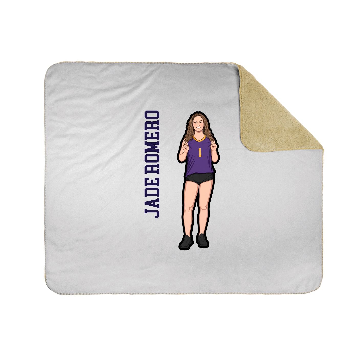 50x60 Sherpa Lined Throw Blanket