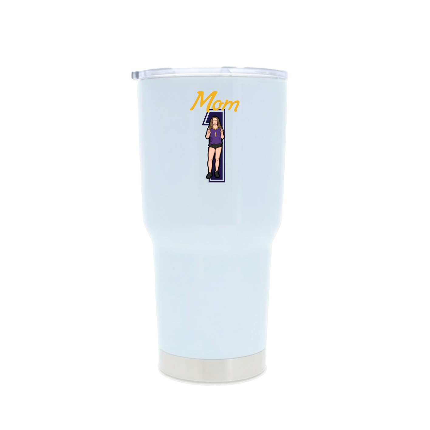 30oz Stainless Steel Tumbler — Mothers Day Shirsey in White