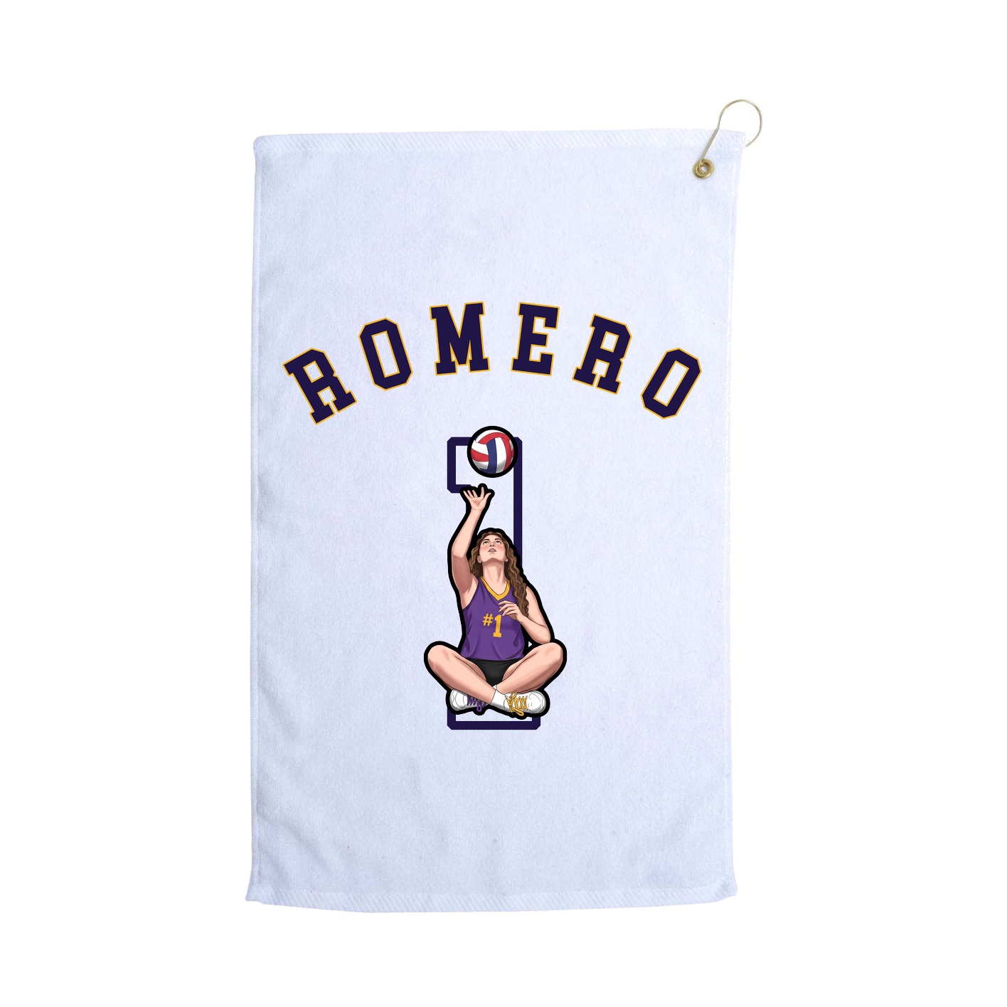 Golf Towel — Shirsey Arch in White