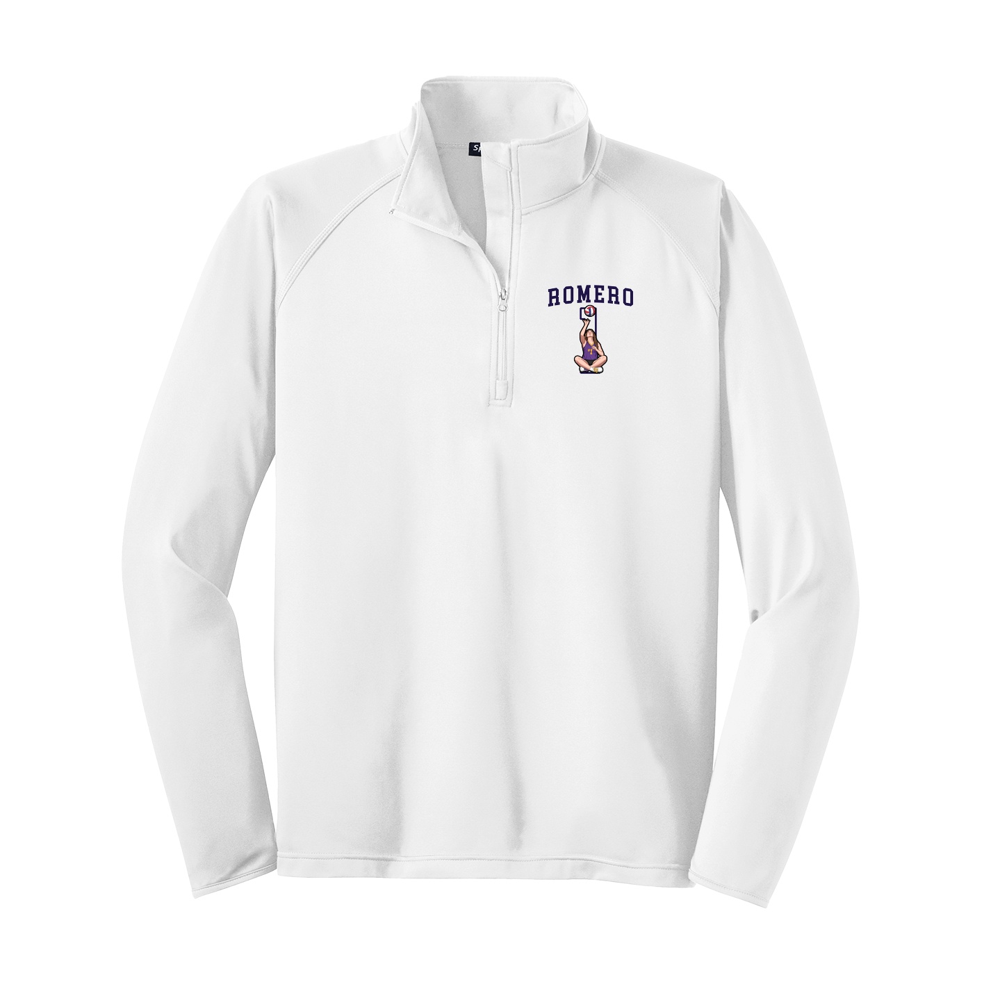 Q-Zip Pullover — Shirsey in White