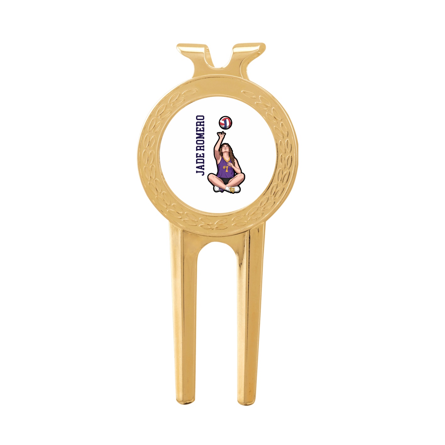 Divot Tool with Ball Marker — Name Vertical in Classic