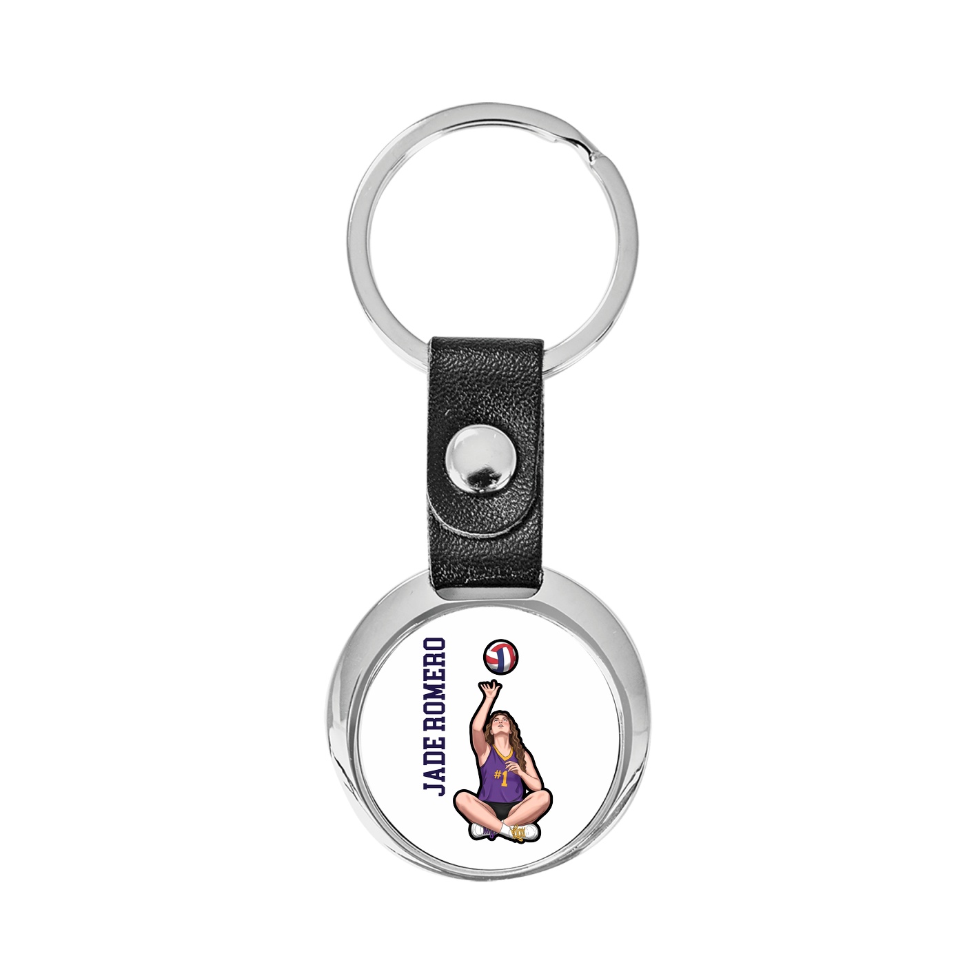 Key Chain — Name Vertical in Classic