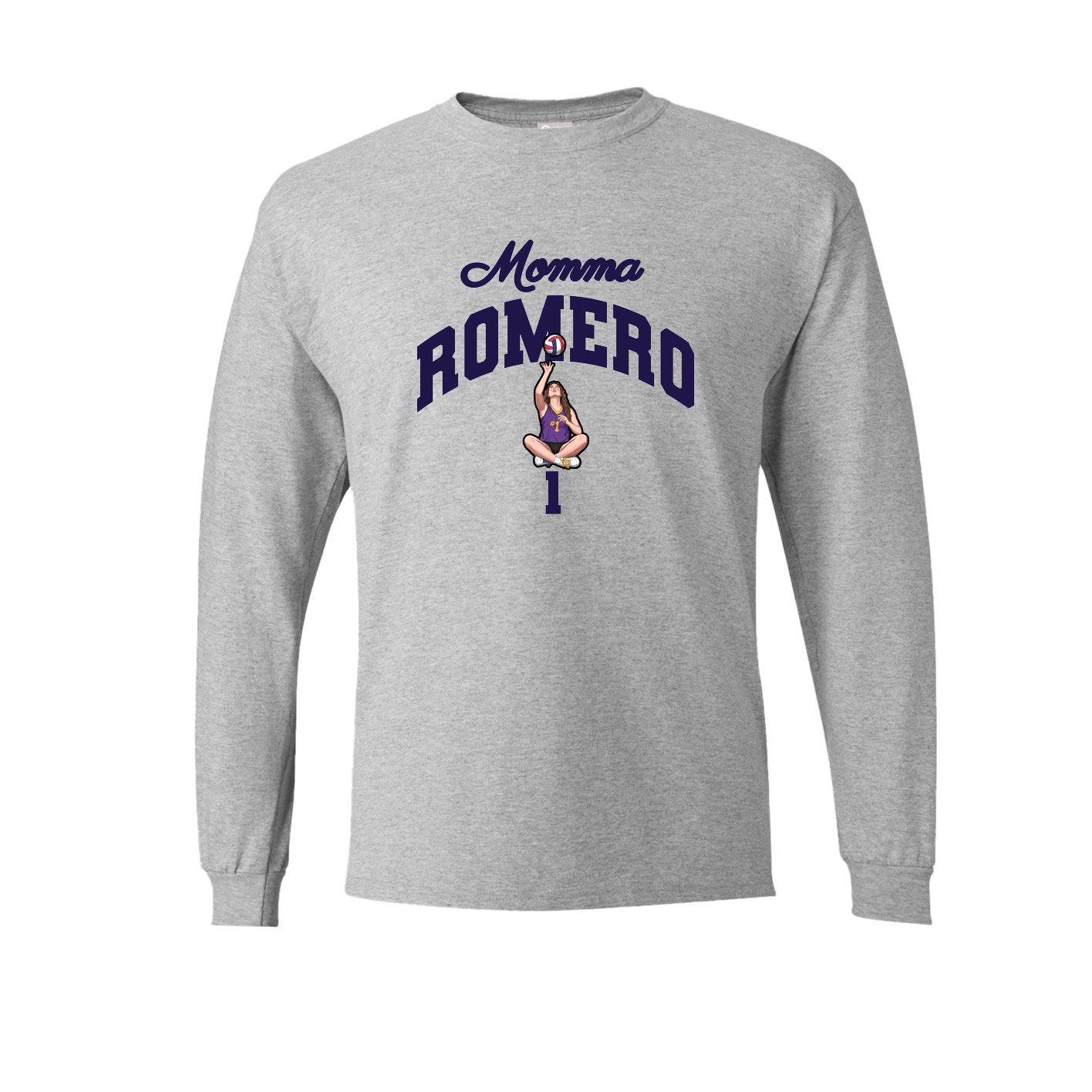 Long Sleeve Tee — Mothers Day Arch in Grey