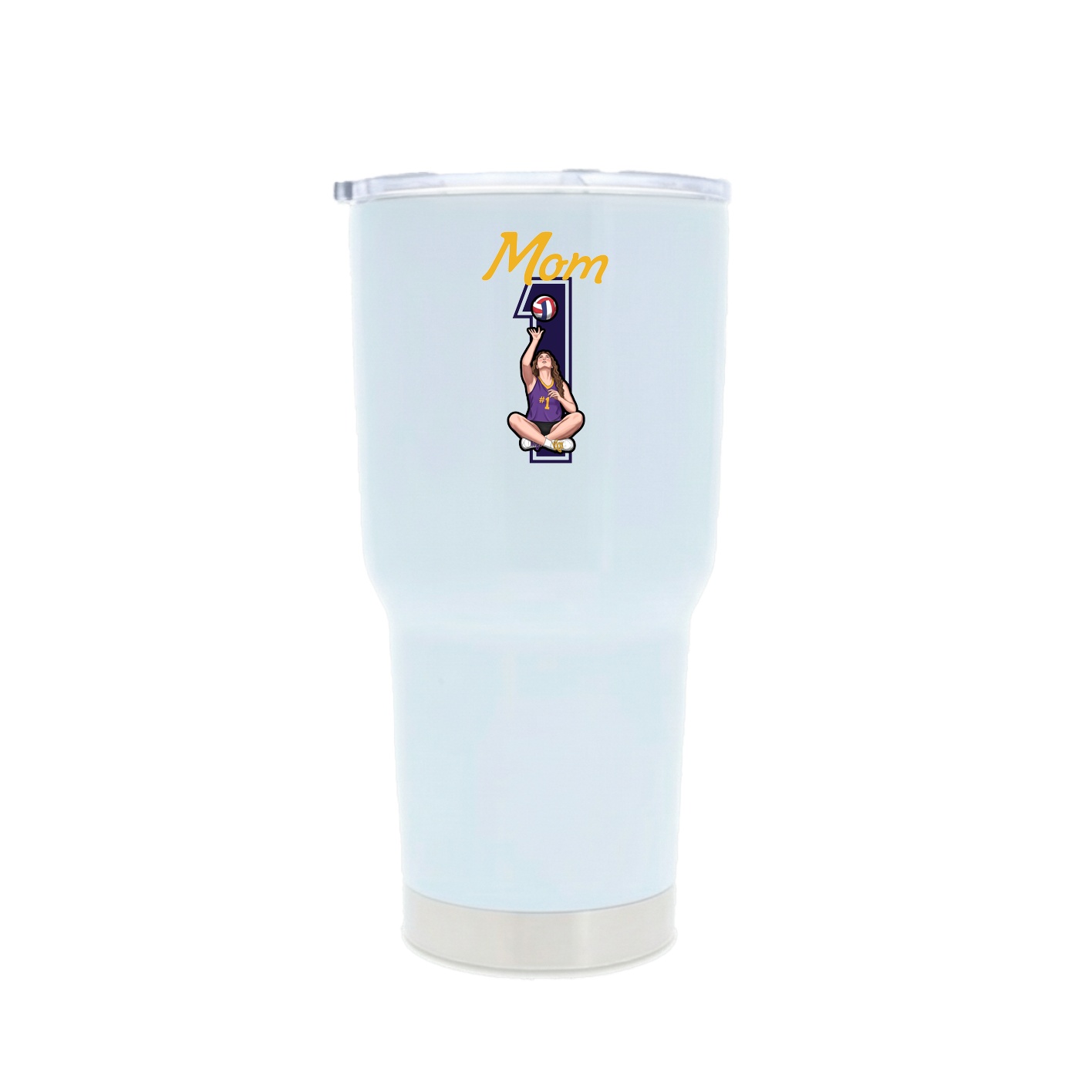 30oz Stainless Steel Tumbler — Mothers Day Shirsey in White