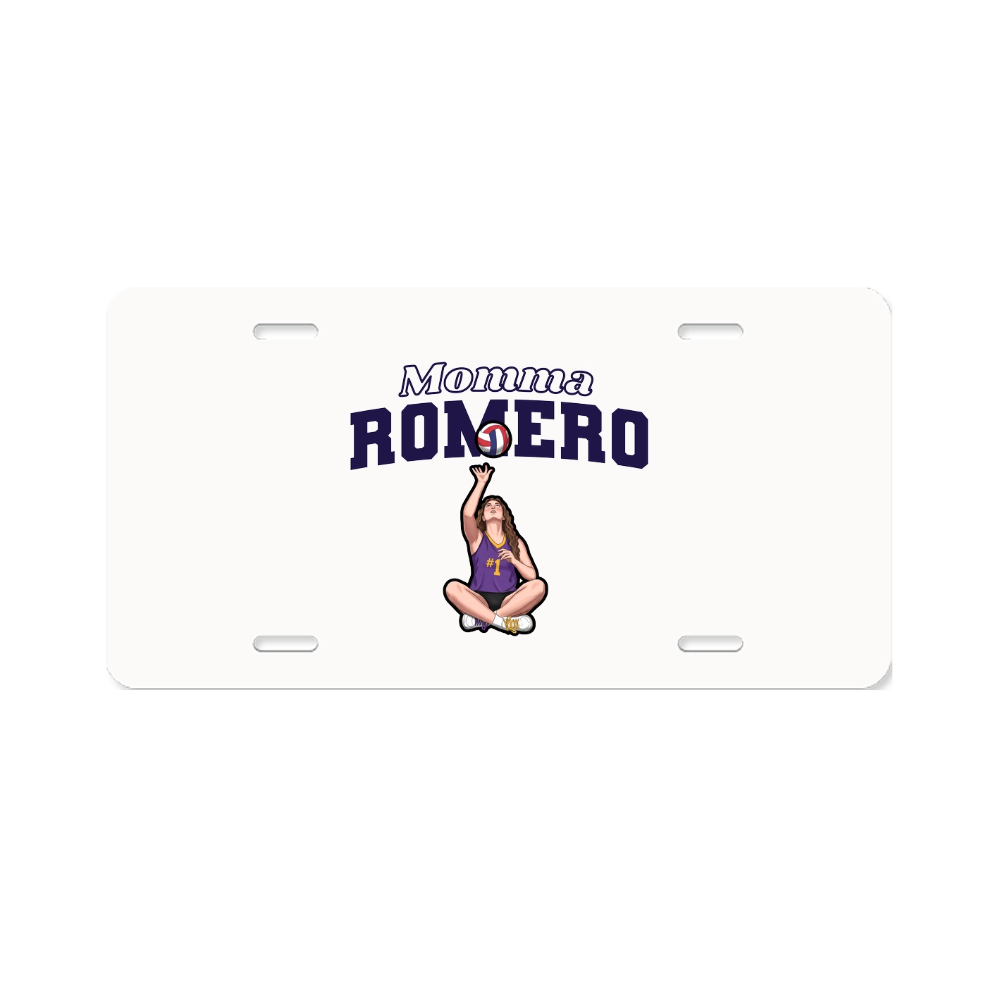 License Plate — Mothers Day Block in Classic