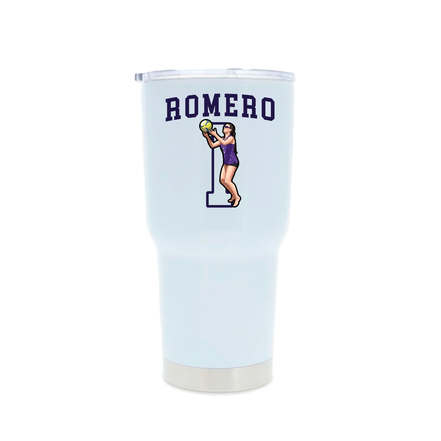 30oz Stainless Steel Tumbler — Shirsey in White