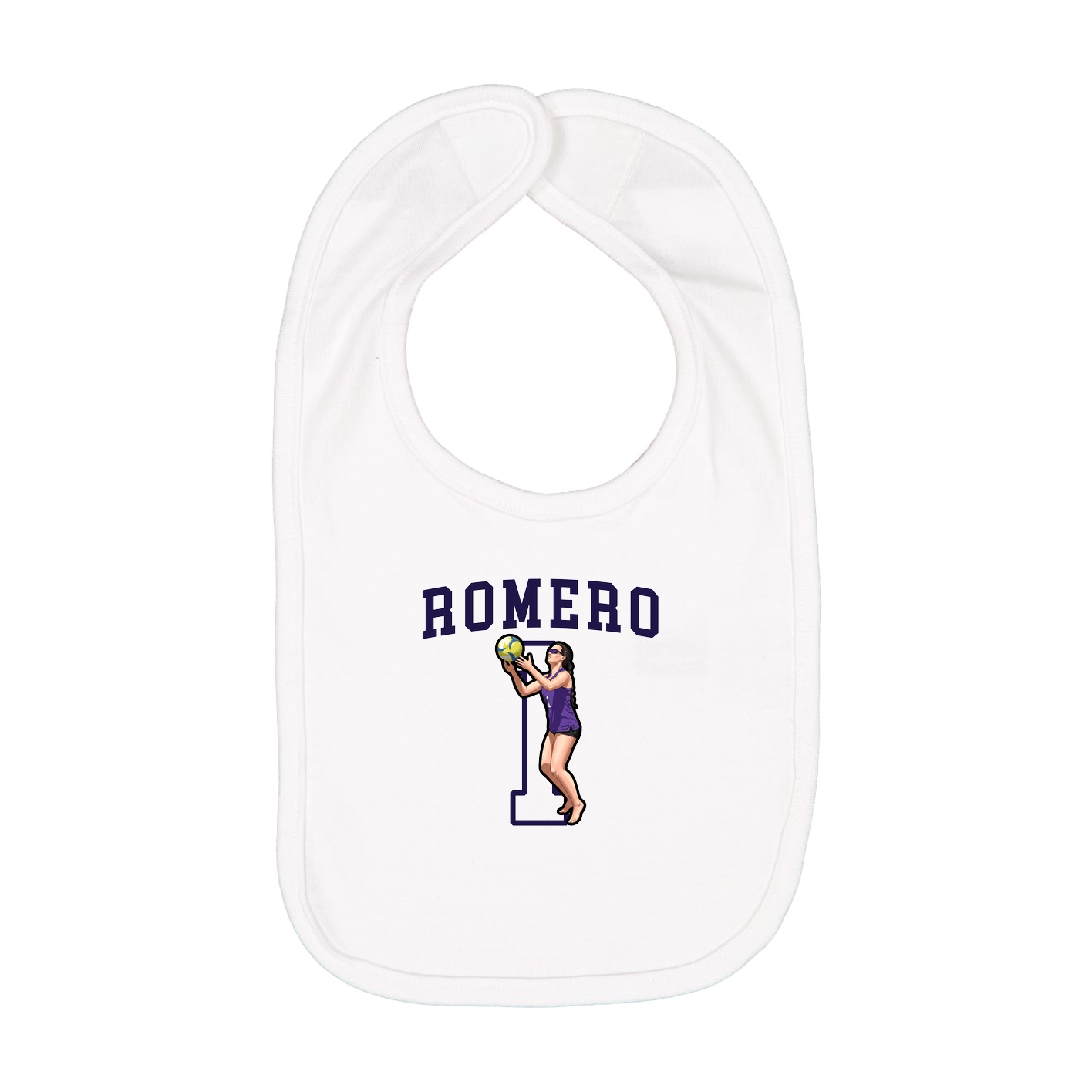 Infant Bib — Shirsey in White