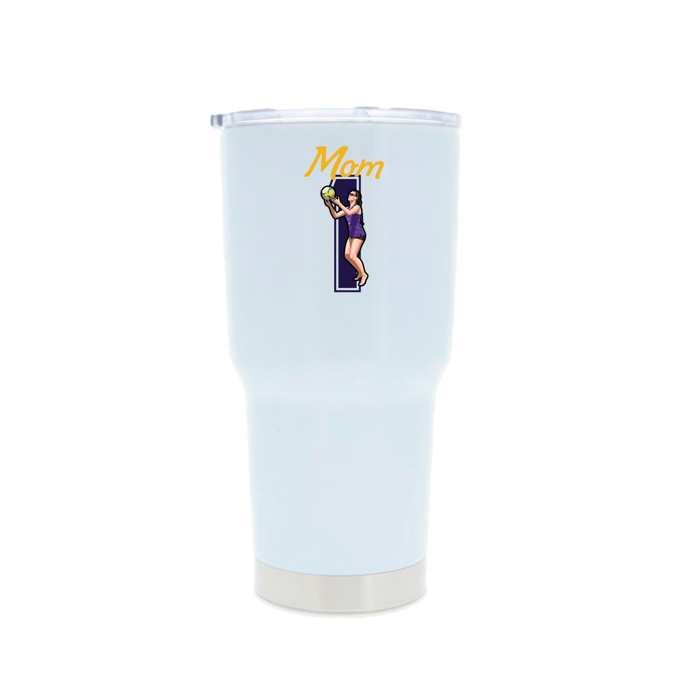 30oz Stainless Steel Tumbler — Mothers Day Shirsey in White