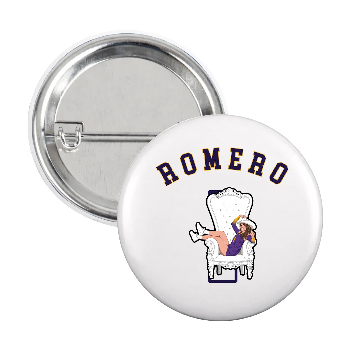 Game Day Button — Shirsey Arch in White